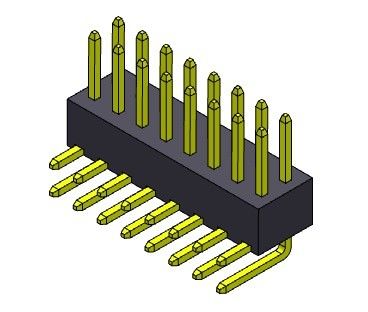 পিন হেডার সংযোগকারী 2.54 মিমি একক সারি R/A TYPE 2*2PIN থেকে 2*40PIN H=4.30MM