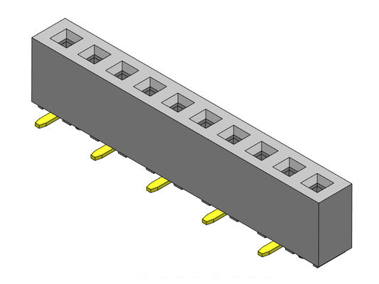 2.00mm একক সারি SMT TYPE PCB হেডার সংযোগকারী 1*2PIN থেকে 1*40PIN H=4.30mm
