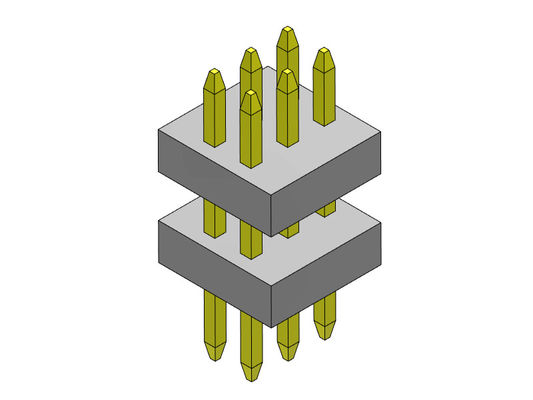 2*3PIN থেকে 2*40PIN SQ0.30mm পিন ফিমেল হেডার সংযোগকারী 1.00mm স্ট্যাক স্ট্রেইট টাইপ