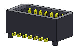 08-50Pin SMT বোর্ড থেকে বোর্ড সংযোগকারী পিচ 0.80mm UL94V0 PA69T