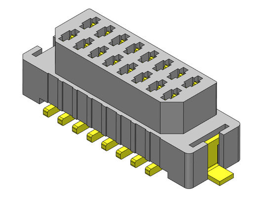 06-30 পিন SMT বোর্ড থেকে বোর্ড সংযোগকারী পিচ 1.00mm UL94V0 LCP