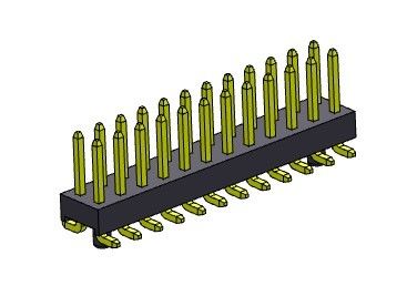 Pin Header Connector 2.54mm Dual Rows SMT TYPE 2*2PIN To 2*40PIN H=2.54MM