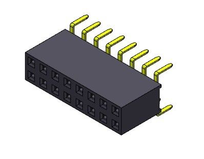 2.54mm ডুয়াল রো ডুয়াল এন্ট্রি পিন ফিমেল হেডার কানেক্টর 2*2PIN থেকে 2*40PIN