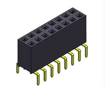 2.54mm ডুয়াল রো ডুয়াল এন্ট্রি পিন ফিমেল হেডার কানেক্টর 2*2PIN থেকে 2*40PIN