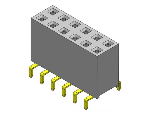 2.54mm ডুয়াল রো ডুয়াল এন্ট্রি পিন ফিমেল হেডার কানেক্টর 2*2PIN থেকে 2*40PIN