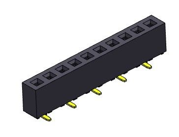 2.00mm একক সারি SMT TYPE PCB হেডার সংযোগকারী 1*2PIN থেকে 1*40PIN H=4.30mm