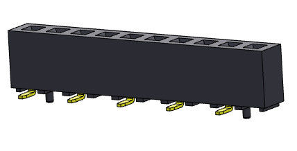 2.00mm একক সারি SMT TYPE PCB হেডার সংযোগকারী 1*2PIN থেকে 1*40PIN H=4.30mm
