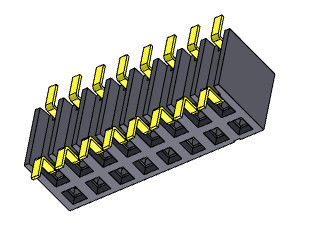 2.00mm পিন হেডার সংযোগকারী ডুয়েল রো সাইড এন্ট্রি SMT TYPE 2*2PIN থেকে 2*25PIN