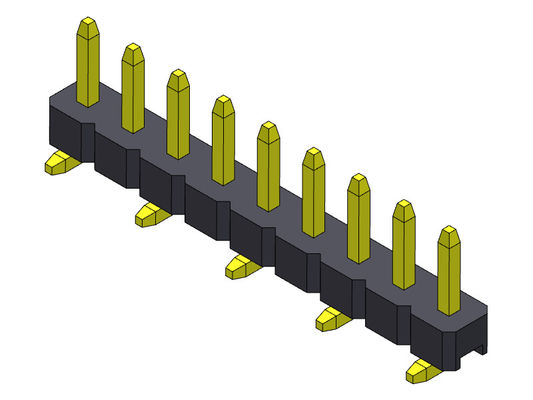 2.00mm একক সারি PCB হেডার সংযোগকারী SMT TYPE 1*2PIN থেকে 1*40PIN H=2.00MM