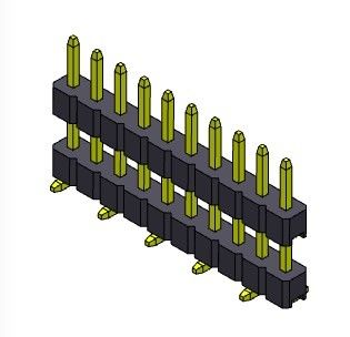 SMT TYPE PCB হেডার কানেক্টর 2.00mm একক সারি পিন হেডার 1*2PIN থেকে 1*40PIN