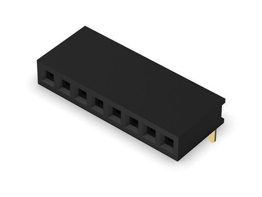 মহিলা হেডার সংযোগকারী 1.27 মিমি একক সারি R/A টাইপ 1*2PIN থেকে 1*40PIN H=4.30mm