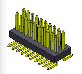 পিচ 0.8*1.2mm 2*3PIN থেকে 2*50PIN পিন ফিমেল হেডার সংযোগকারী 0.8mm ডুয়াল রো