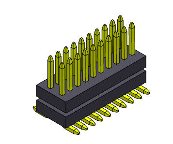 2*3PIN থেকে 2*50PIN পিন হেডার সংযোগকারী 0.80mm ডুয়াল রো স্ট্যাক স্ট্রেইট SMT