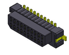 06-30 পিন SMT বোর্ড থেকে বোর্ড সংযোগকারী পিচ 1.00mm UL94V0 LCP