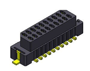 06-30 পিন SMT বোর্ড থেকে বোর্ড সংযোগকারী পিচ 1.00mm UL94V0 LCP