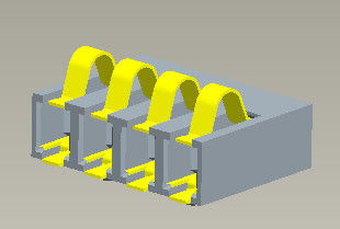 ইনসাইড ওয়েল্ডিং ব্যাটারি কানেক্টর পিচ 2.5mm 2.0AMP SGS সার্টিফিকেট