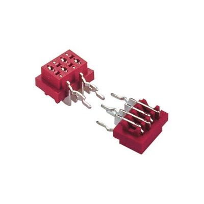 PCB রিসেপ্ট্যাকল ডিপ টাইপ সংযোগকারী 1.27mm*1.5mm মহিলা সমকোণ