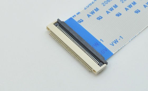 পিচ 0.5mm FFC FPC সংযোগকারী 50V AC DC সমকোণ 90° সহজ SMT প্রকারে